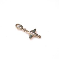 SILVER AEROPLANE CHARM 