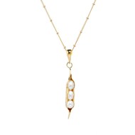 GOLD VERMEIL THREE PEAPOD PENDANT