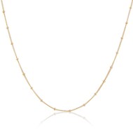 GOLD FILL CURB & BEAD CHAIN