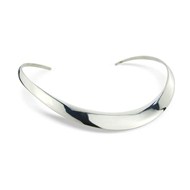 STERLING SILVER TORQ COLLAR