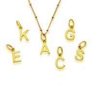 SMALL GOLD VERMEIL INITIALS