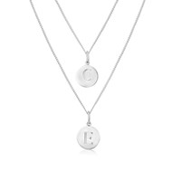 SILVER DISC WITH INITIAL