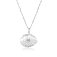 STERLING SILVER CLAM SHELL PENDANT