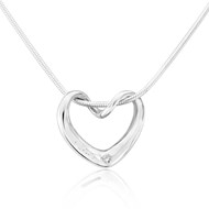 HEART PENDANT WITH DIAMOND