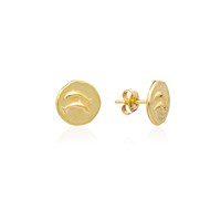SANTORINI ANCIENT COIN STUD EARRINGS