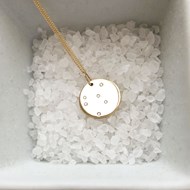 COSMOS 9ct GOLD PENDANT WITH DIAMONDS
