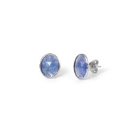 TANZANITE OVAL STUD EARRINGS