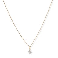 18ct WHITE & YELLOW GOLD DIAMOND STAR