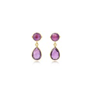 PARGA  AMETHYST DROP EARRINGS
