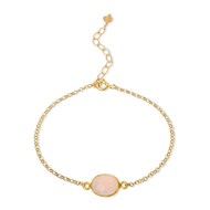 PARGA  PINK CHALCEDONY GEMSTONE BRACELET