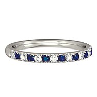 BESPOKE DIAMOND & SAPPHIRE ETERNITY RING 