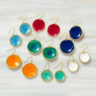 STUNNING COLOURFUL ENAMEL EARRINGS