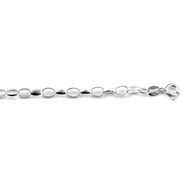 Silver Oval Belcher Chain