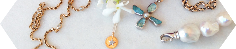 Classic and contemporary necklaces in silver and gold, with pearls and gemstones by Argent of London